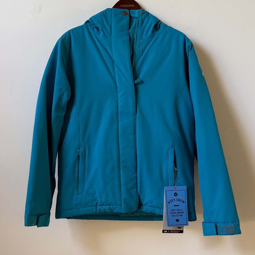 Roxy Aqua Blue Ski Jacket NWT Girls Size 16